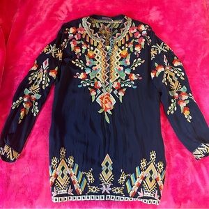 Johnny Was Jessica Tunic sz M Embroidered NWT